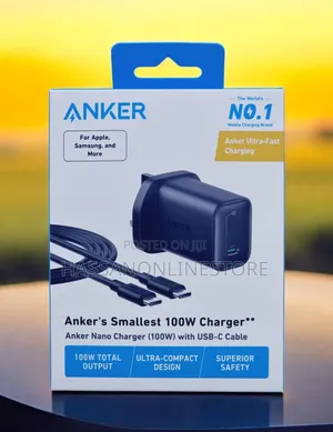 Anker Nano Charger 100w With 1.8m,6ft Usb-C Cable
