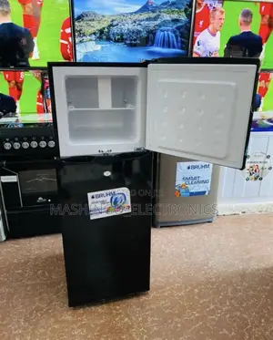 138 Liter Bruhm Fridge || Black Glass