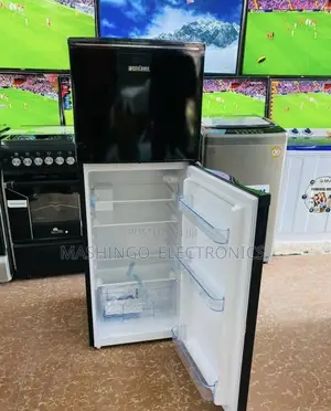 138 Liter Bruhm Fridge || Black Glass