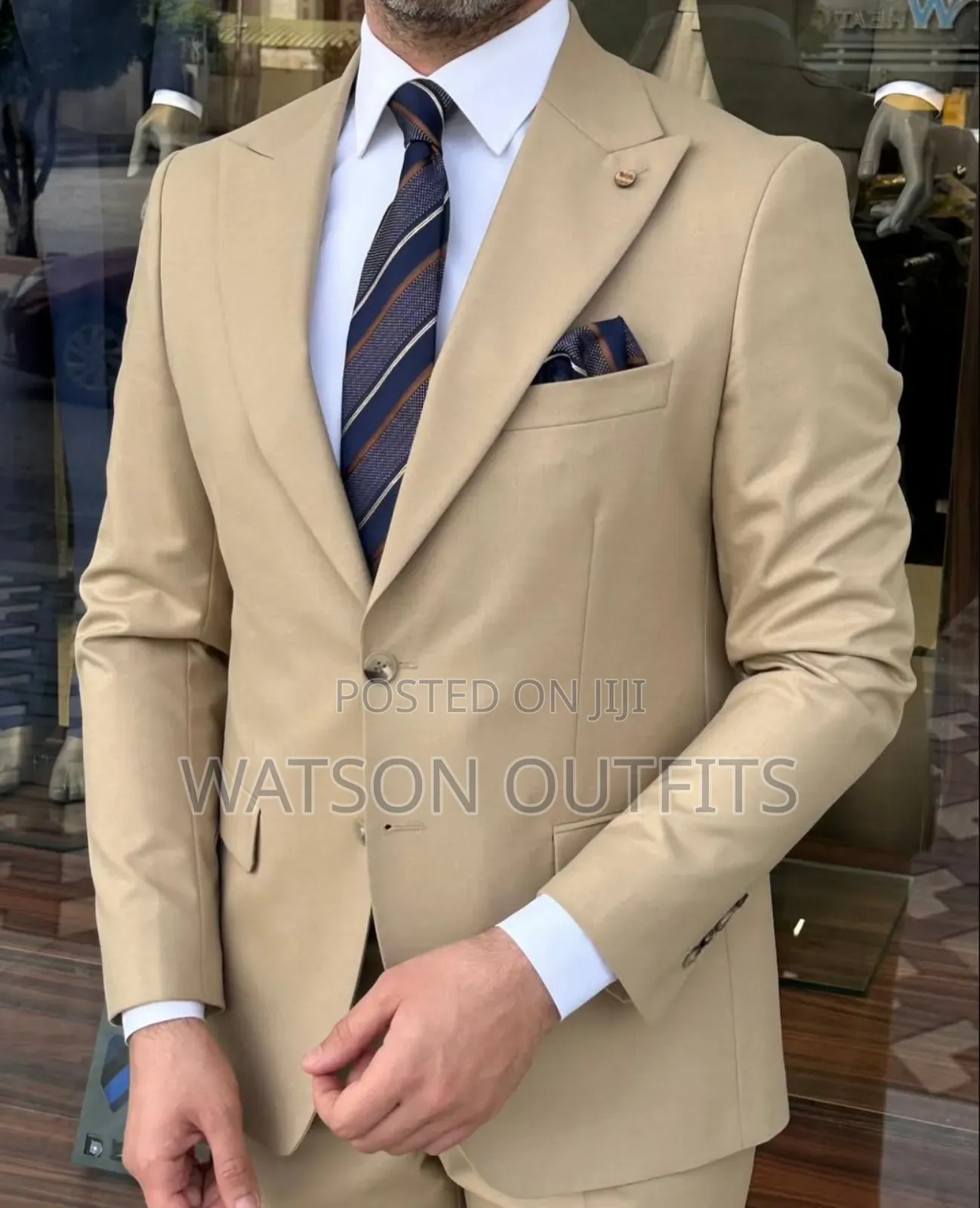 2 PCS 2 Buttons Men's New and Original Suits Materials Quality