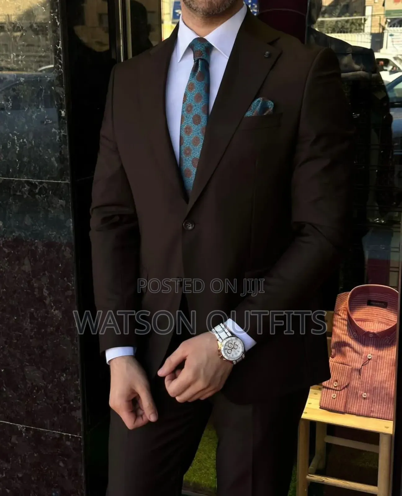 2 PCS 2 Buttons Men's New and Original Suits Materials Quality