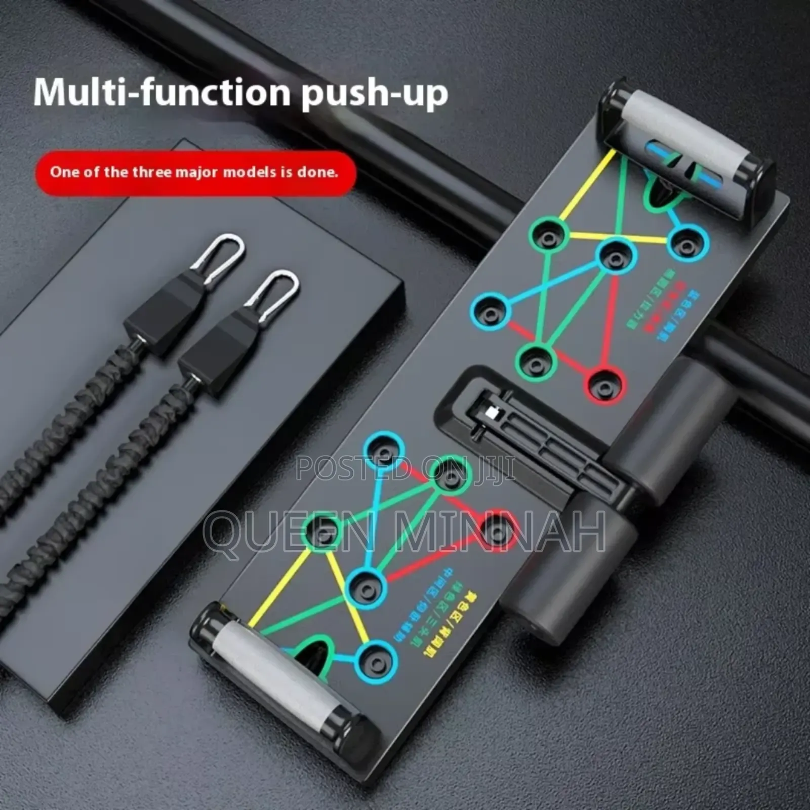 3 in 1 Push-Up Board With Sit Up Lock and Resistance Band