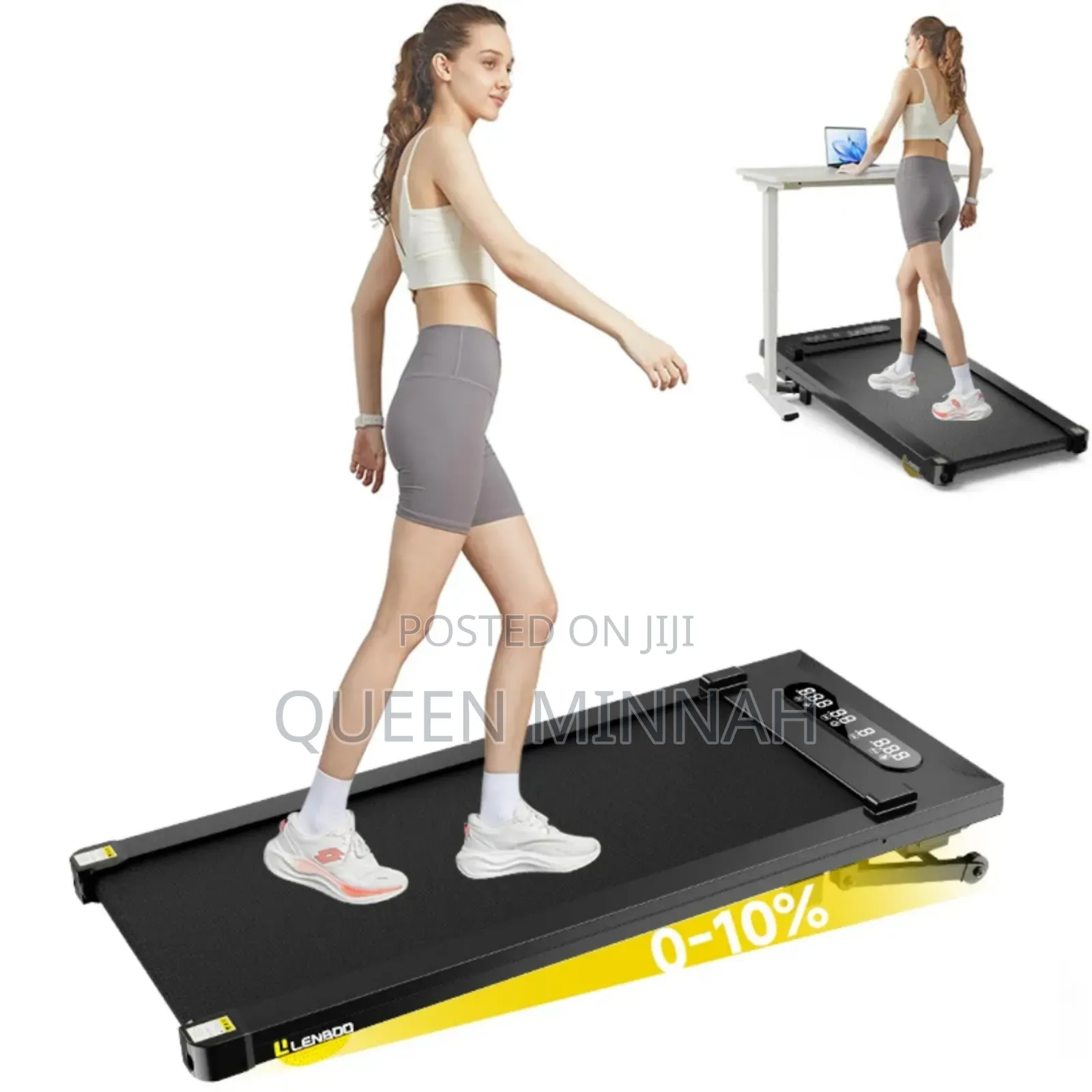 100kg Capacity Walking Pad Treadmill Led Display Electric