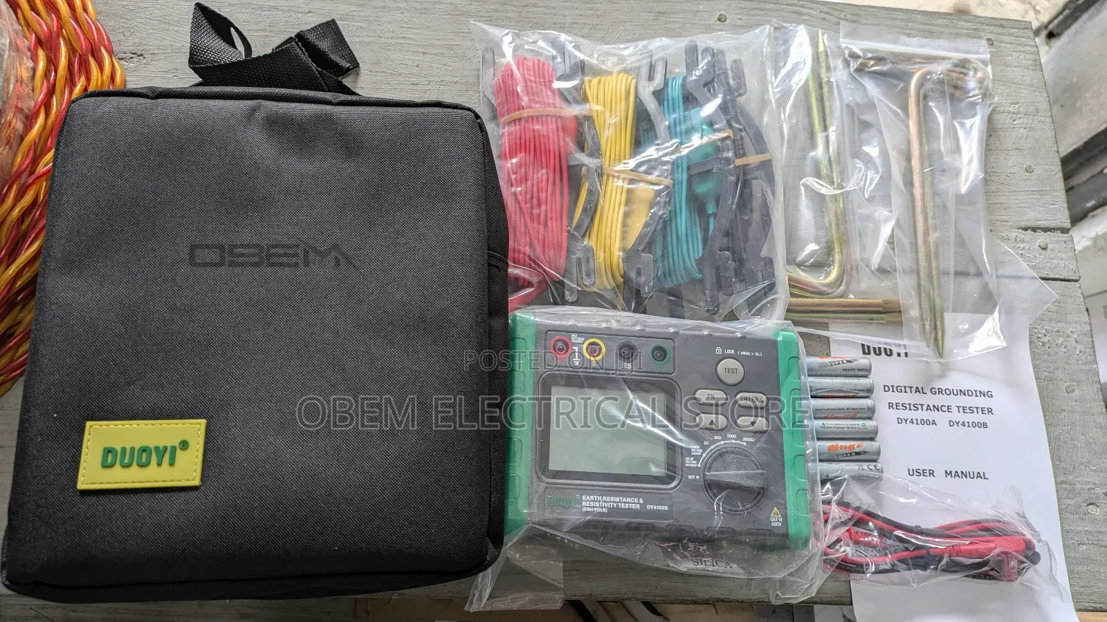 Earth Resistance and Soil Resistivity Tester