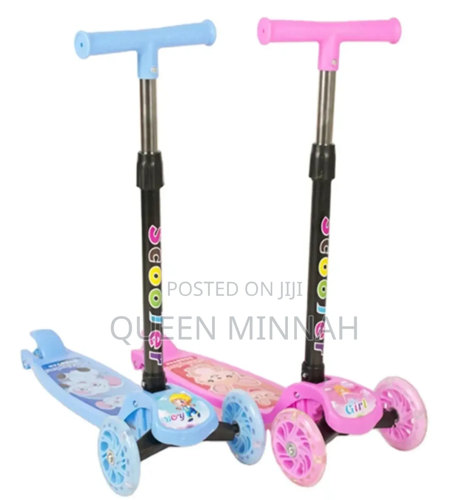 Baby Scooter With Three Plastic Wheels