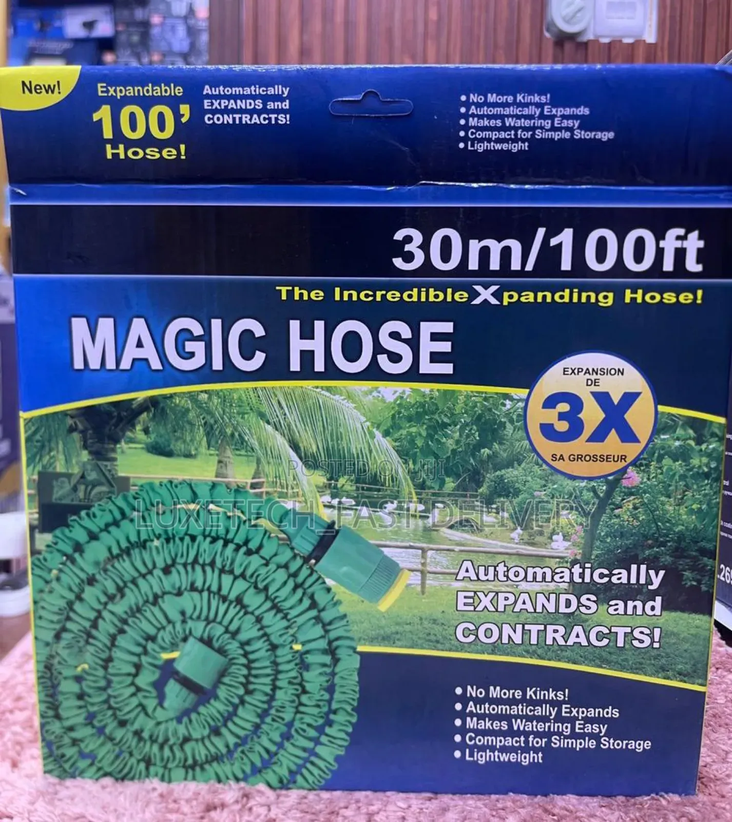 30-Meters (100-Foot) Magic Hose, an Expandable Garden Hose Pipe