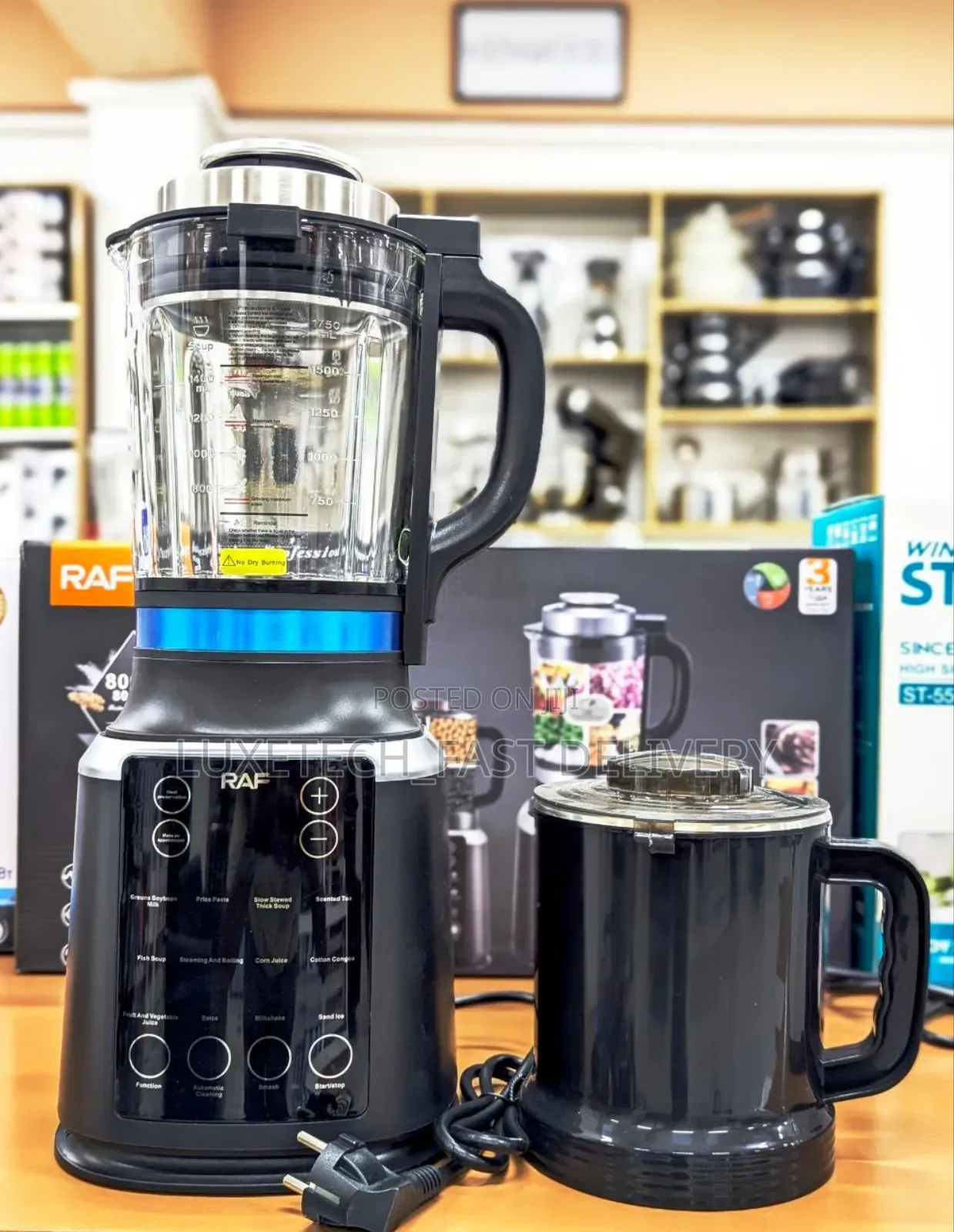 Raf R.2859r Heating Professional Blender 1.8 Liters (Soup Maker)