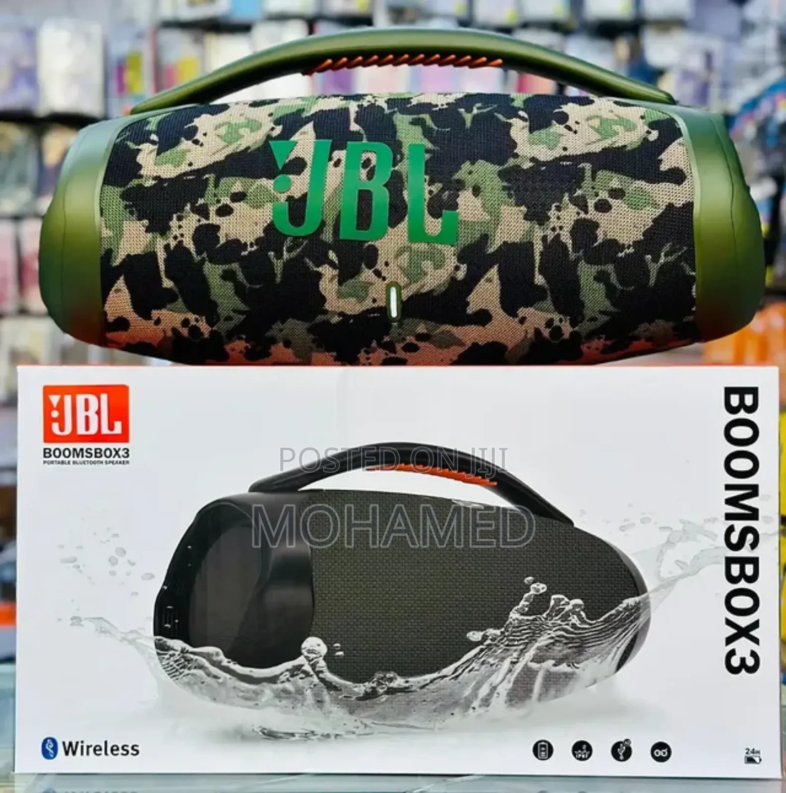 JBL Boombox 3 – Sauti Tele, Bass Nzito, Betri Inayodumu Masaa 24+!