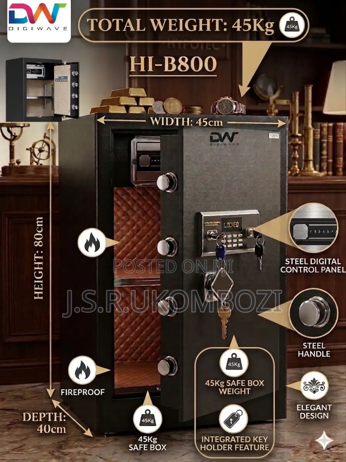 *Digiwave Safe Box 45kg*
*Quality Safe Box From Body Panel