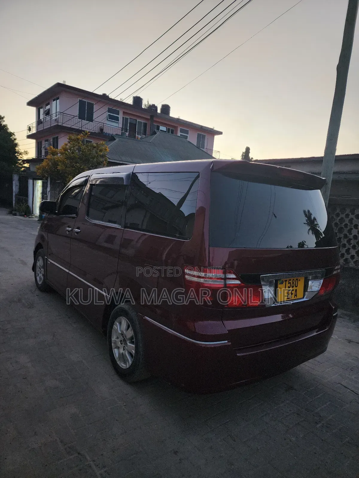 Toyota Alphard 2007 Maroon