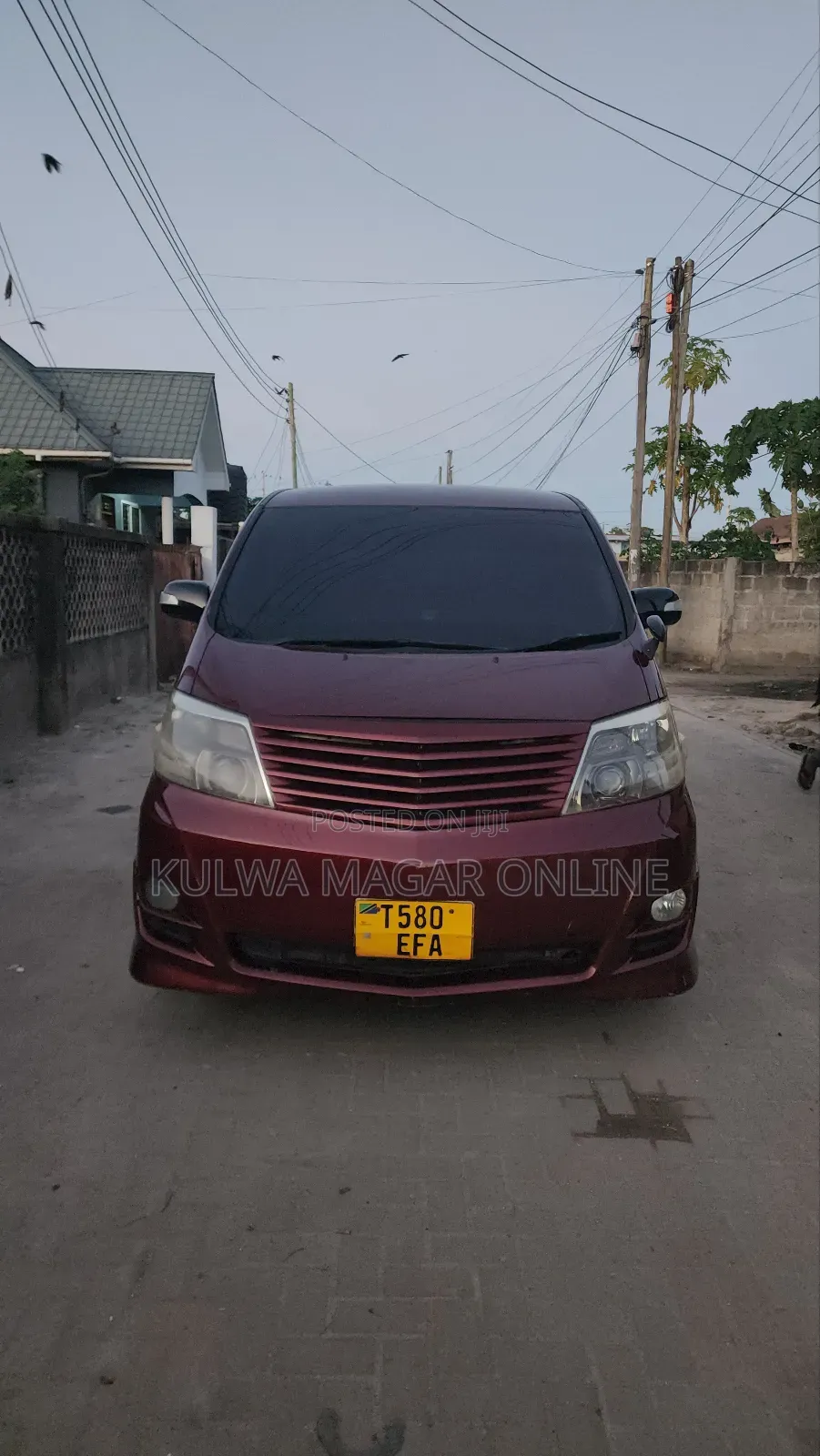 Toyota Alphard 2007 Maroon