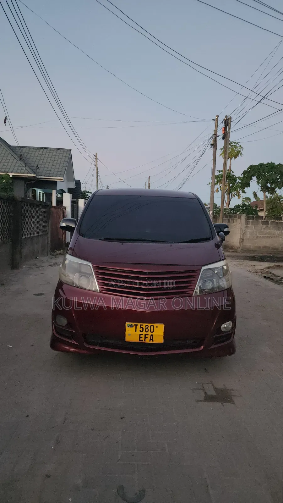 Toyota Alphard 2007 Maroon