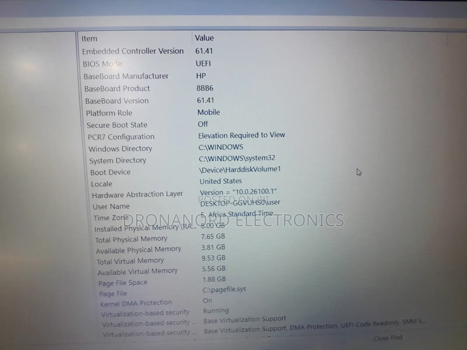 New Laptop HP 8GB Intel Core i7 SSD 512GB