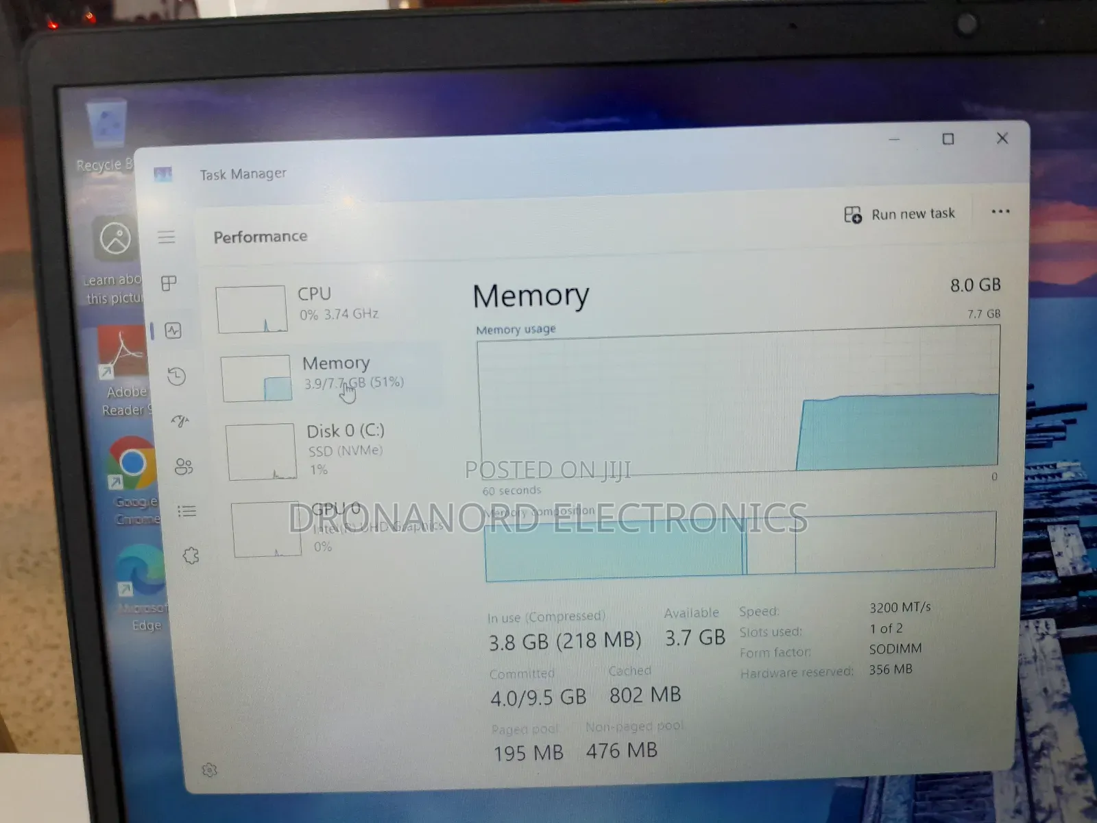 New Laptop HP 8GB Intel Core i7 SSD 512GB