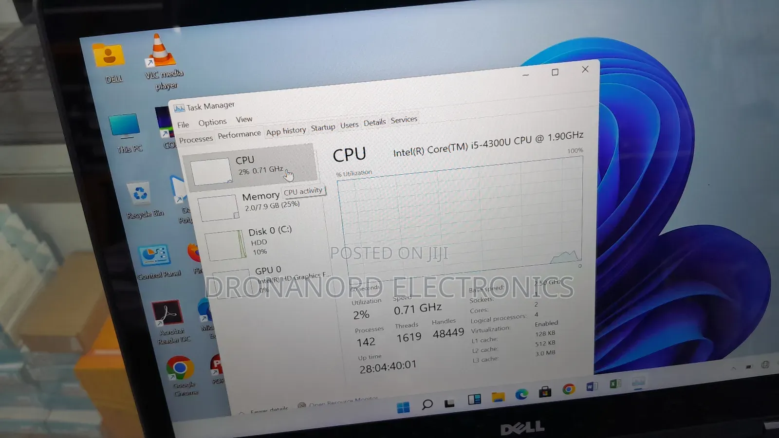 Laptop Dell 8GB Intel Core i5 HDD 500GB