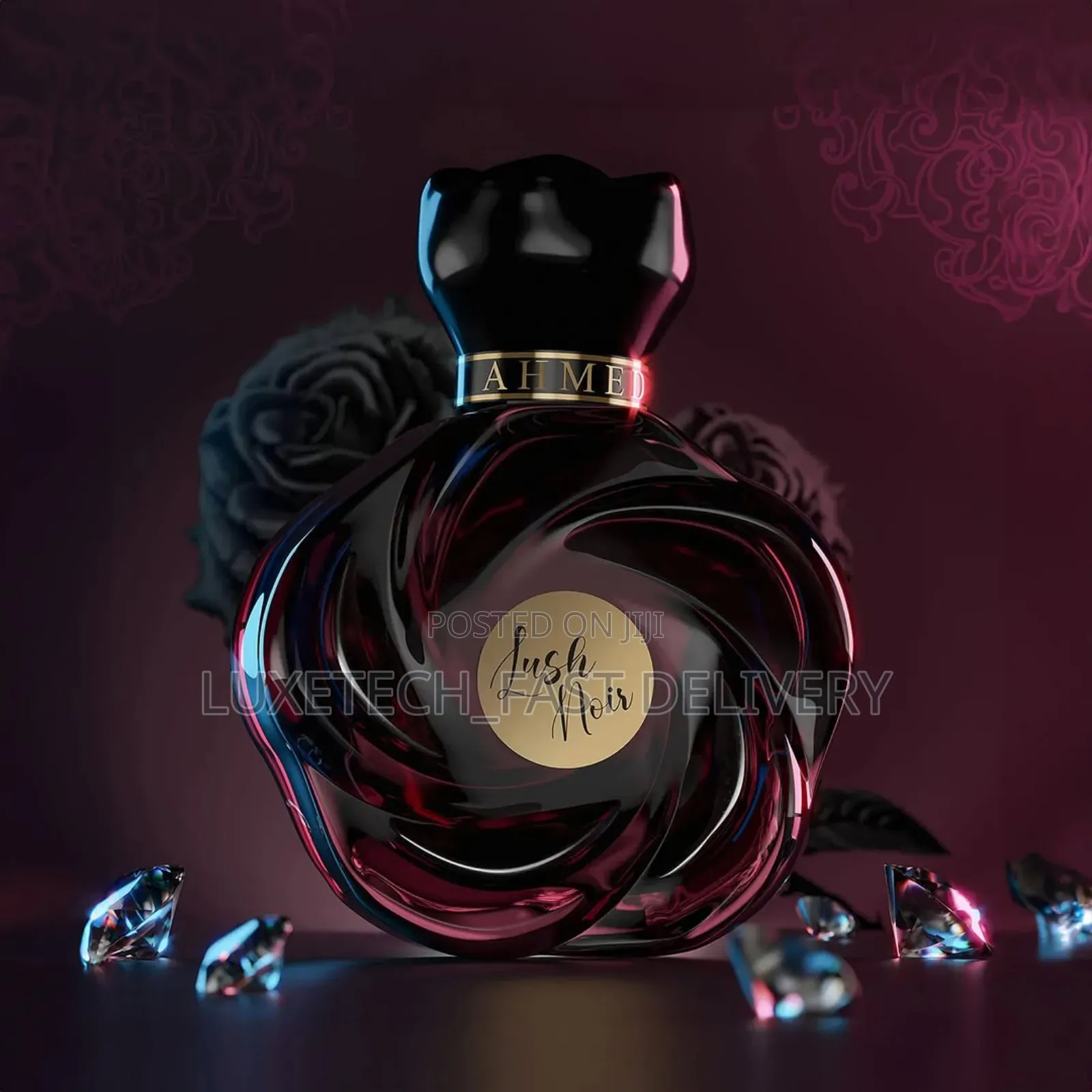 Ahmed Al Maghribi Lush Noir Eau De Parfum, a Unisex Fragrance
