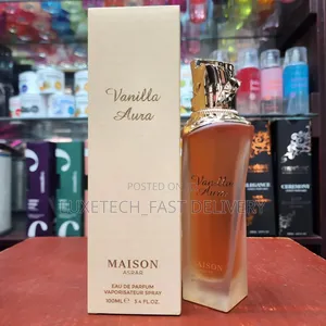 Vanilla Aura Eau De Parfum, Unisex Oriental Gourmand Fragrance
