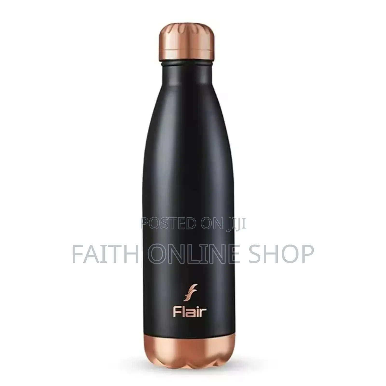 Flair Spark Vacuum Insulated Steel Bottle Black Color