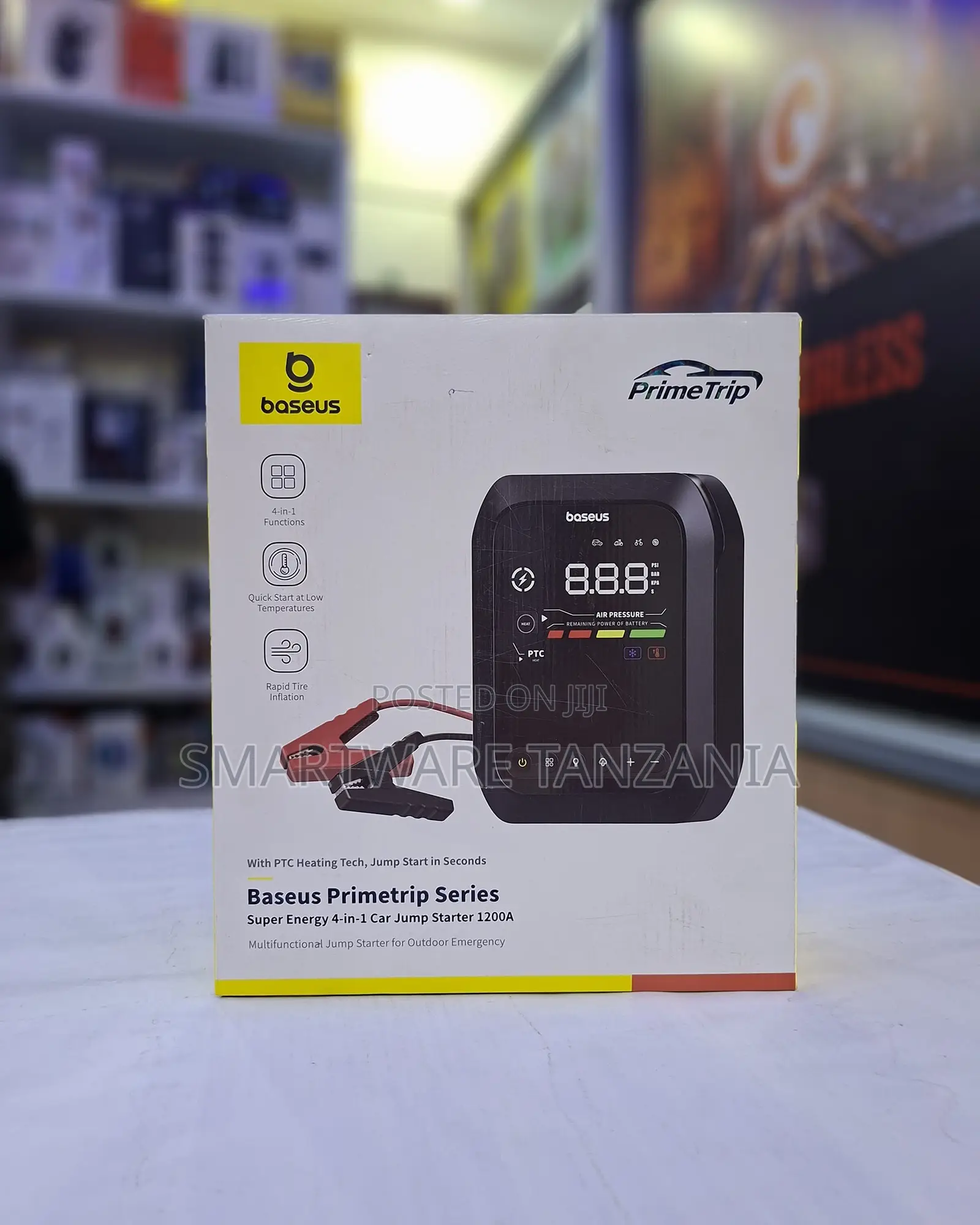 Baseus Primetrip 4-in-1 Jump Starter 1200a PTC Tire Inflator