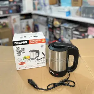 Geepas Gk38041 12v Car Kettle Stainless Steel 0.5l Auto Cutoff