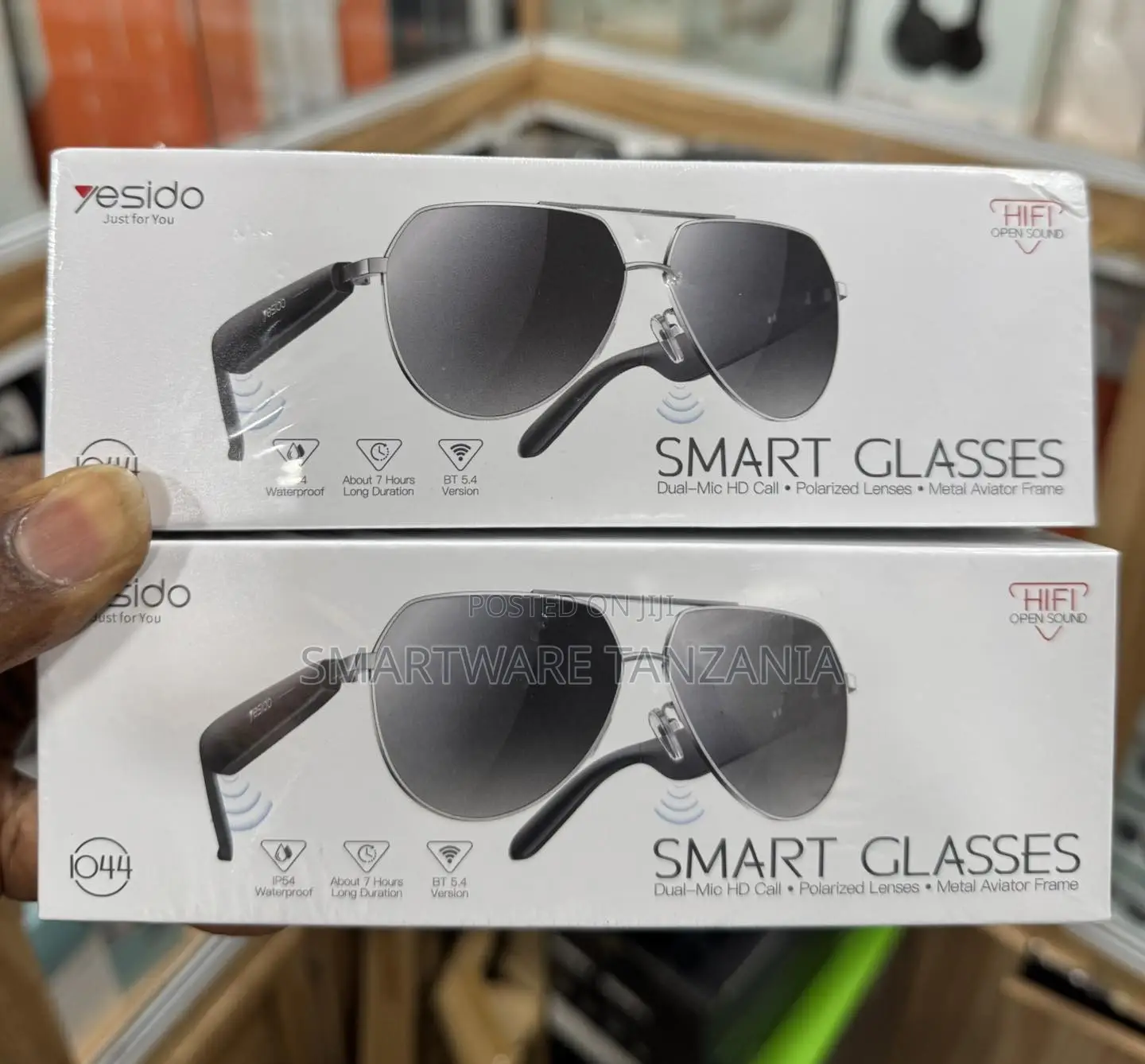 Yesido Io44 Smart Glasses Bluetooth 5.4 Polarized Aviator Sunglasses