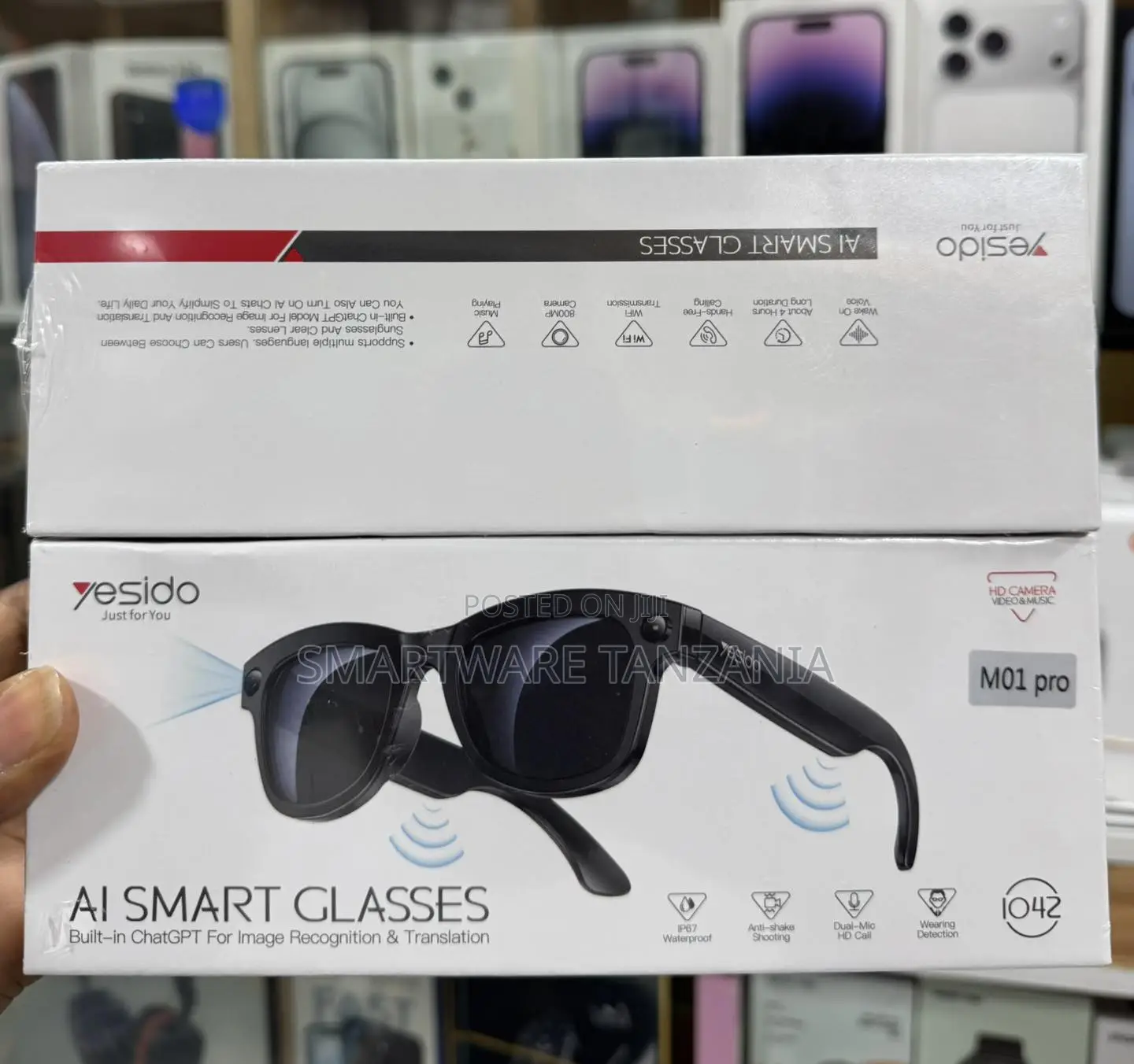Yesido M01 Pro Ai Smart Glasses Built-in Chatgpt Camera Wifi