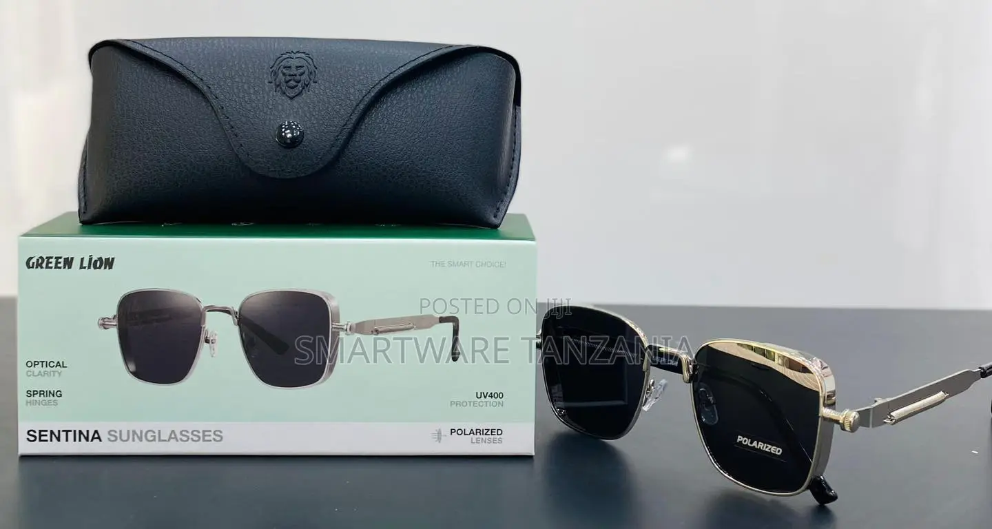 Green Lion Sentina Polarized Sunglasses Spring Hinges Uv400 Metal