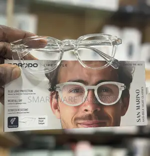 Porodo Lifestyle San Marino Anti-Blue Light Glasses Clear Frame