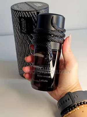 Musamam Black Intense Eau De Parfum, a Unisex Woody Aromatic Fragrance