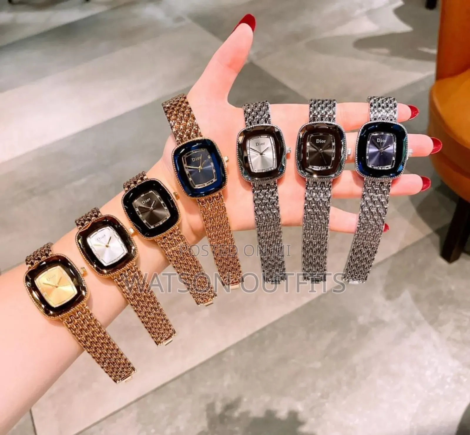 Women's Stainless Steel Watches Dior and Gucci Brand