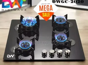 60×60cm Digiwave 4gas Build in or Table Top Foldable Burner