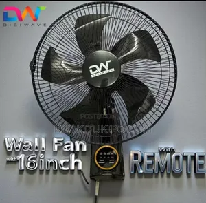 Digiwave Wall Fan 16inch With Remote Control