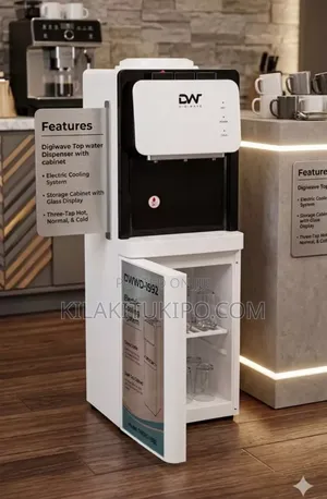 Digiwave Top Water Dispenser With Cabinet
