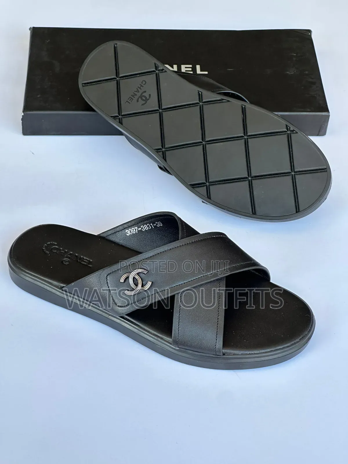Men's Leather Sandals Channel Brand Classical and Amazingly Smart