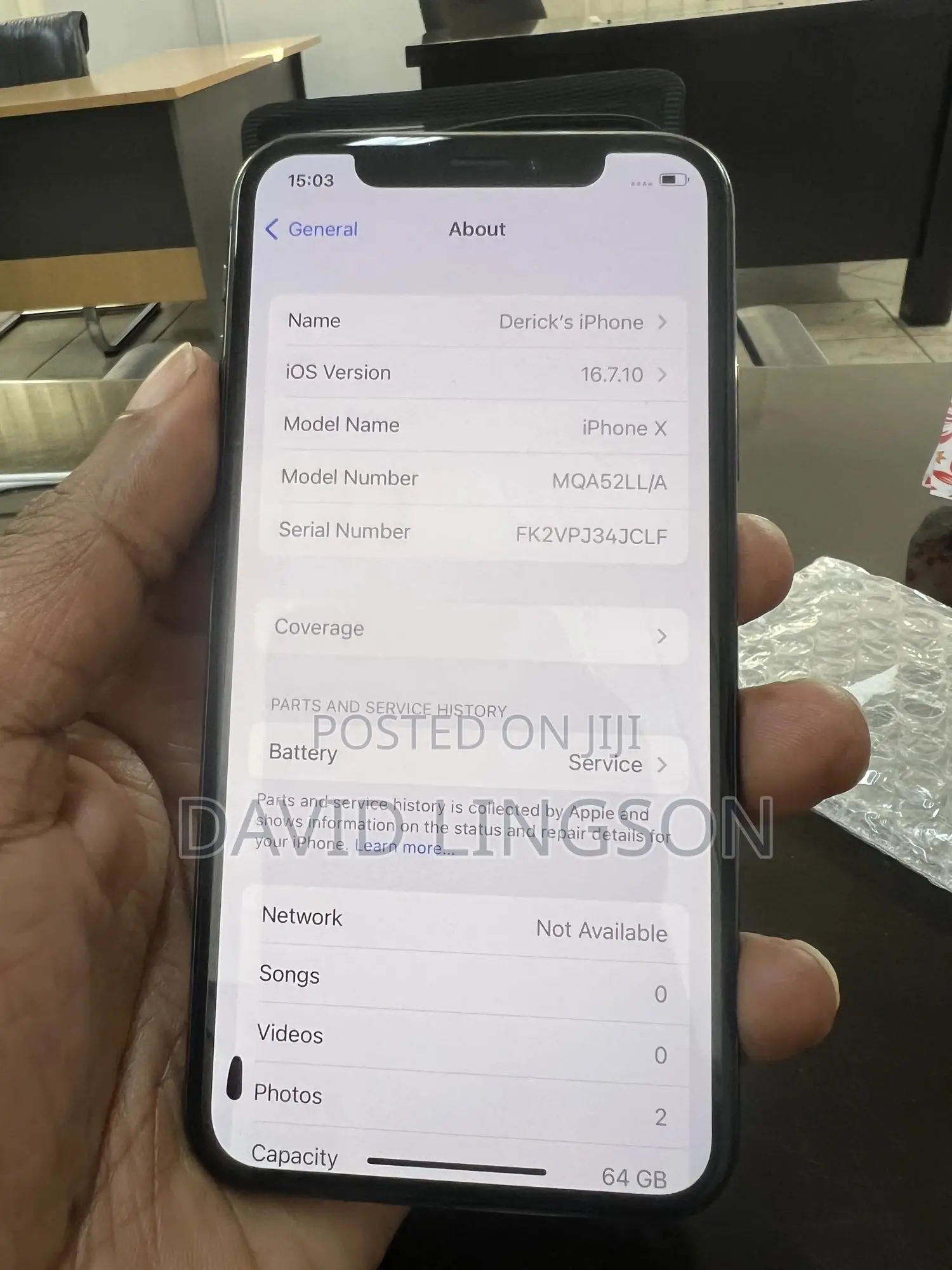 Apple iPhone X 64 GB Gray