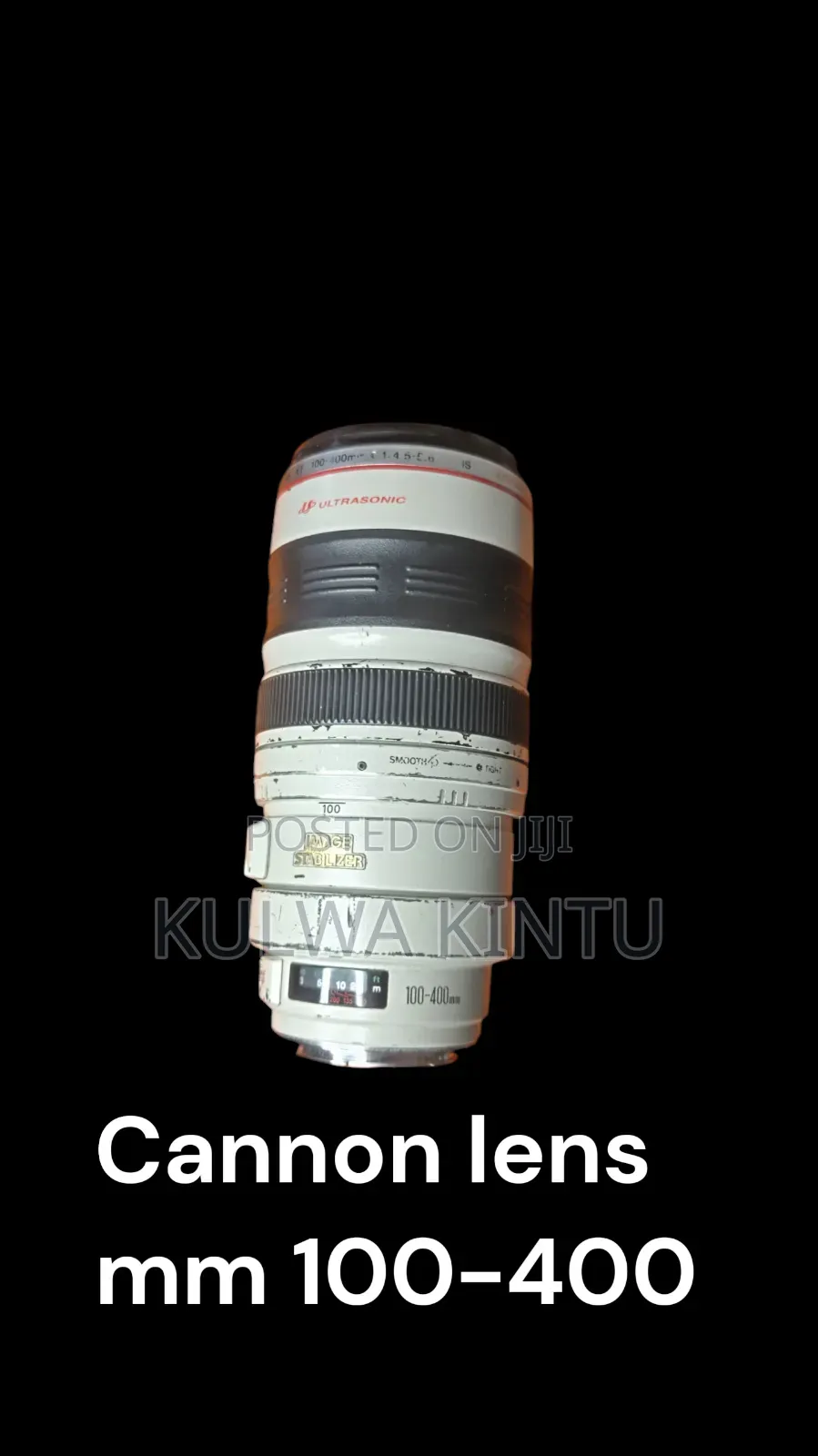 Cannon Lens 100-400mm Zoom Lens Ultrasonic