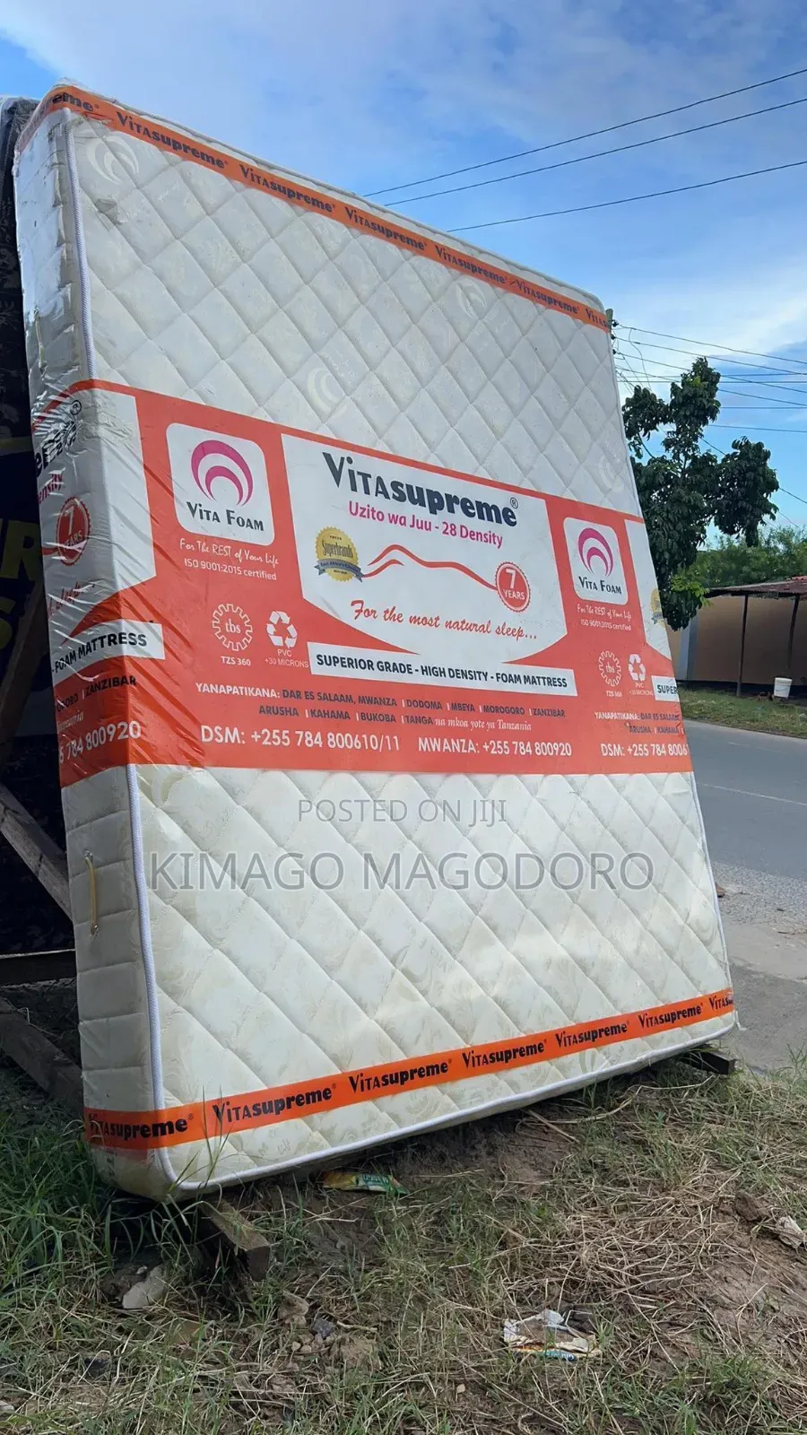 White Mattress High Density 28 Superbrand East Africa Size 5*6*8