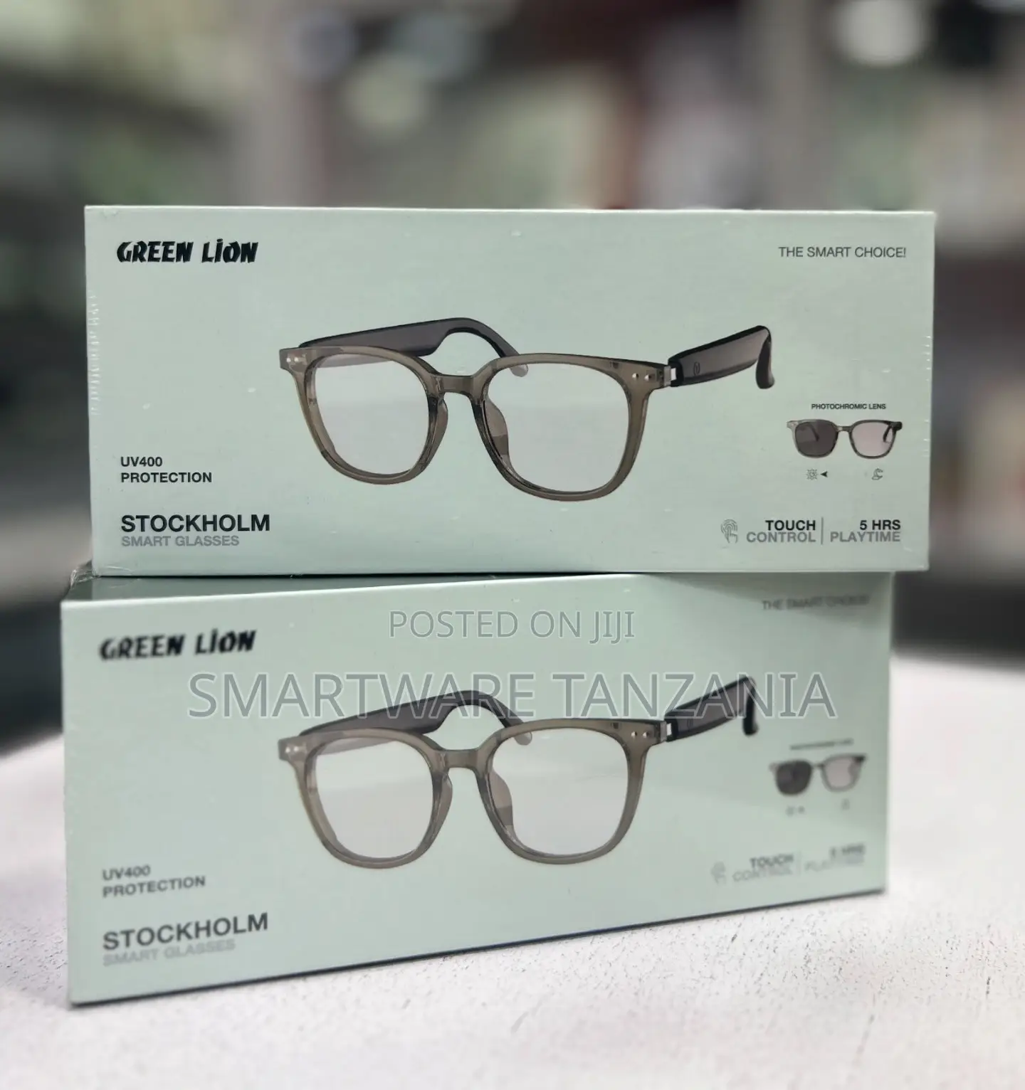 Green Lion Stockholm Smart Glasses Photochromic Lens Touch Control