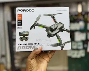Porodo Aeroswift Drone 7 Min Flight 50m Height Range Camera 7km/H