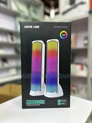 Green Lion Soundray Gaming Speakers 8-Mode RGB Plug and Play Lag-Free