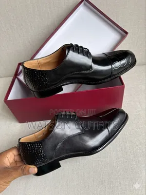 Men's Leather Shoes Materials Original and Genuine De'rossi Italy Made