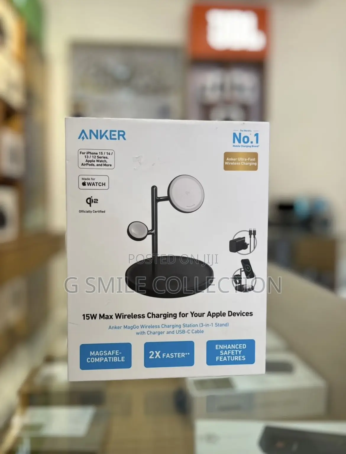 Anker Maggo Wireless Charging Station (3-in-1 Stand)