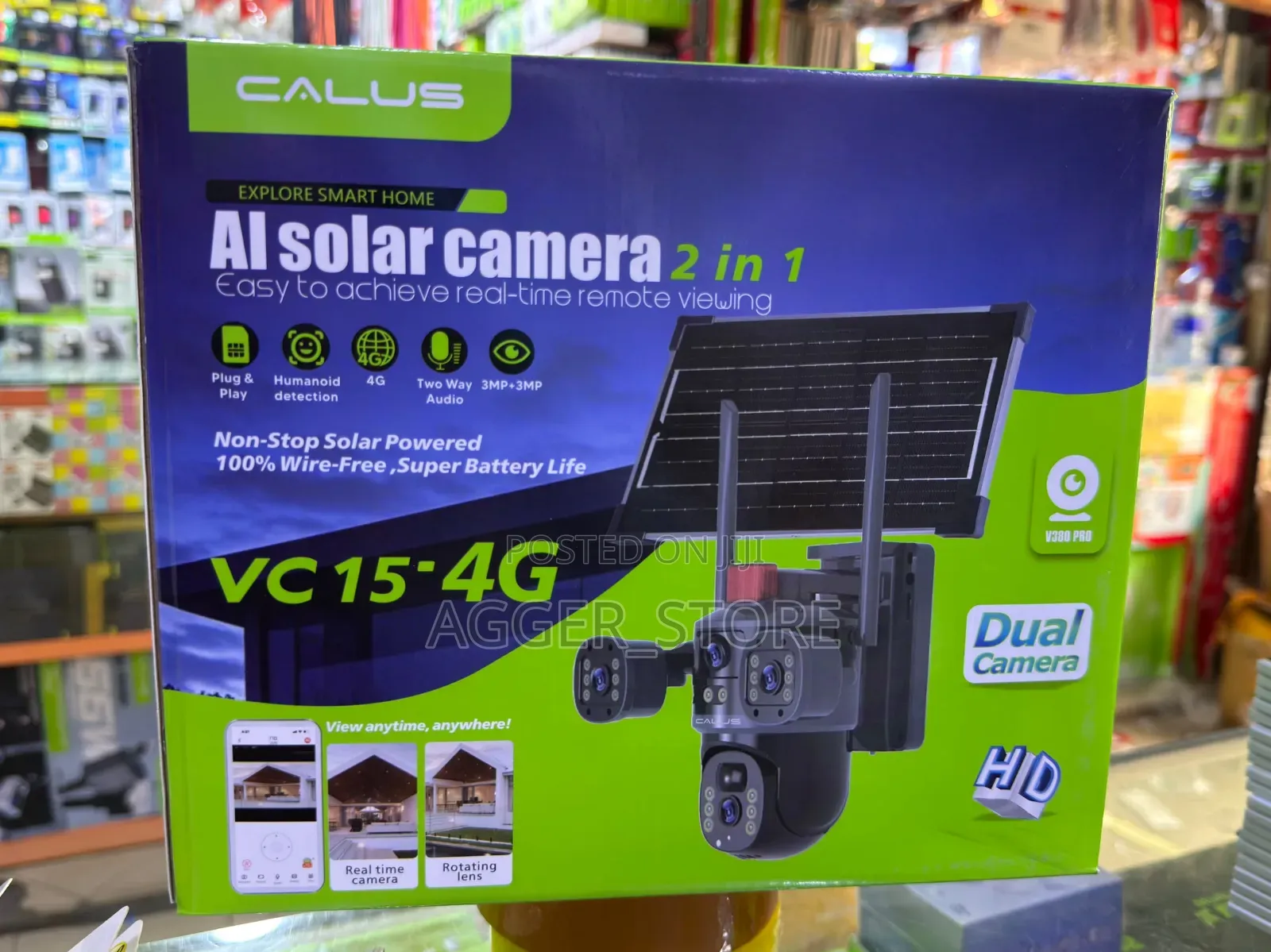 Calus Solar Vc15-4g Simcard Camera (4g Lte)