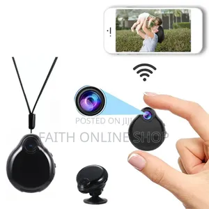 Mini Wifi Spy Camera Pendant Design– Ulinzi Wa Kisasa Ndani Ya Mfuko!