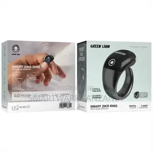 Green Lion Smart Zikr Ring Oled Display 5-Digit Counter 15 Day Standby