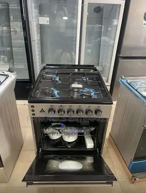 Delta Cookers 60x60 Gas Oven Grill 4 Gas Burner Glass Lid