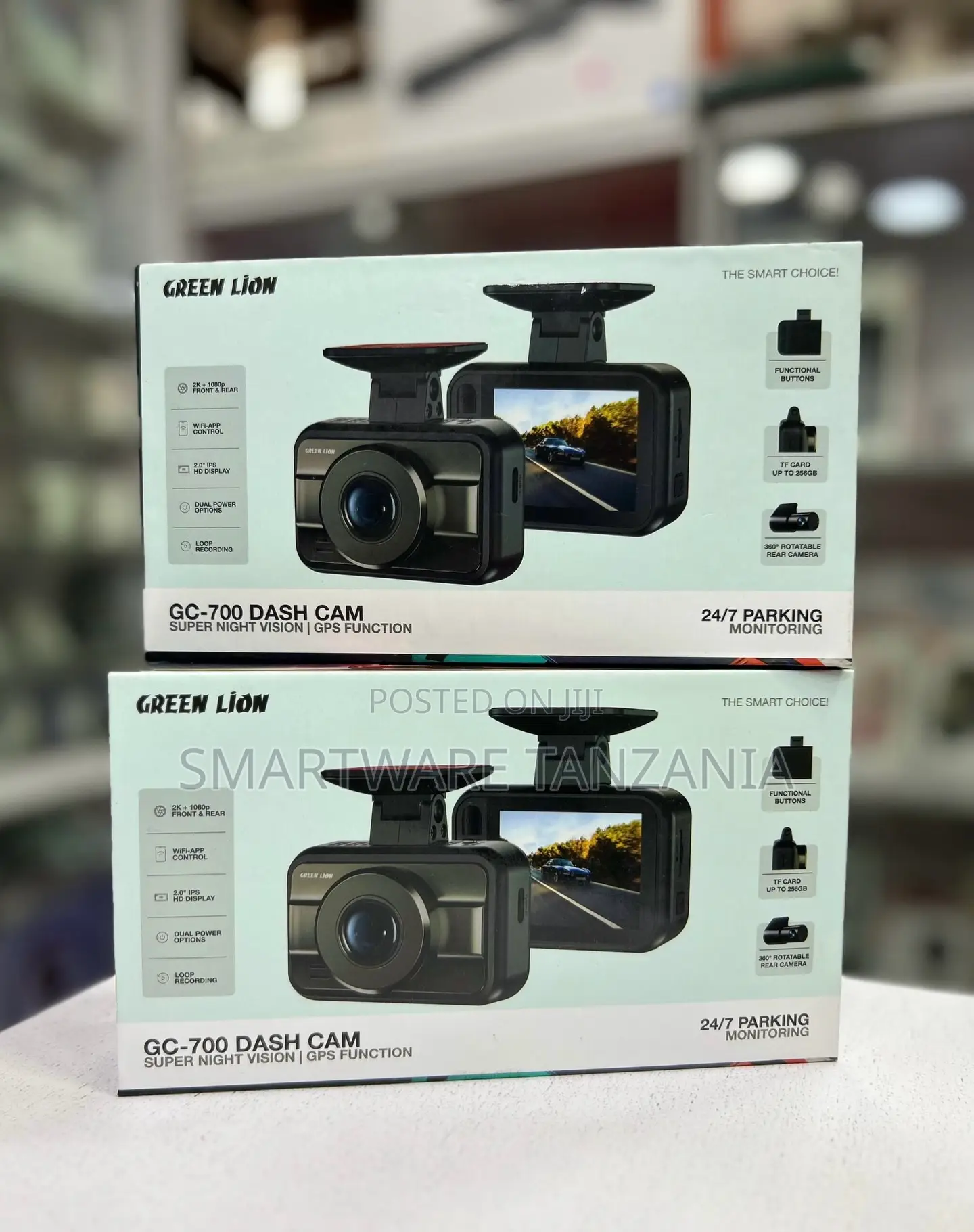 Green Lion Gc-700 Dash Cam Super Night Vision GPS Wifi 24/7 Park
