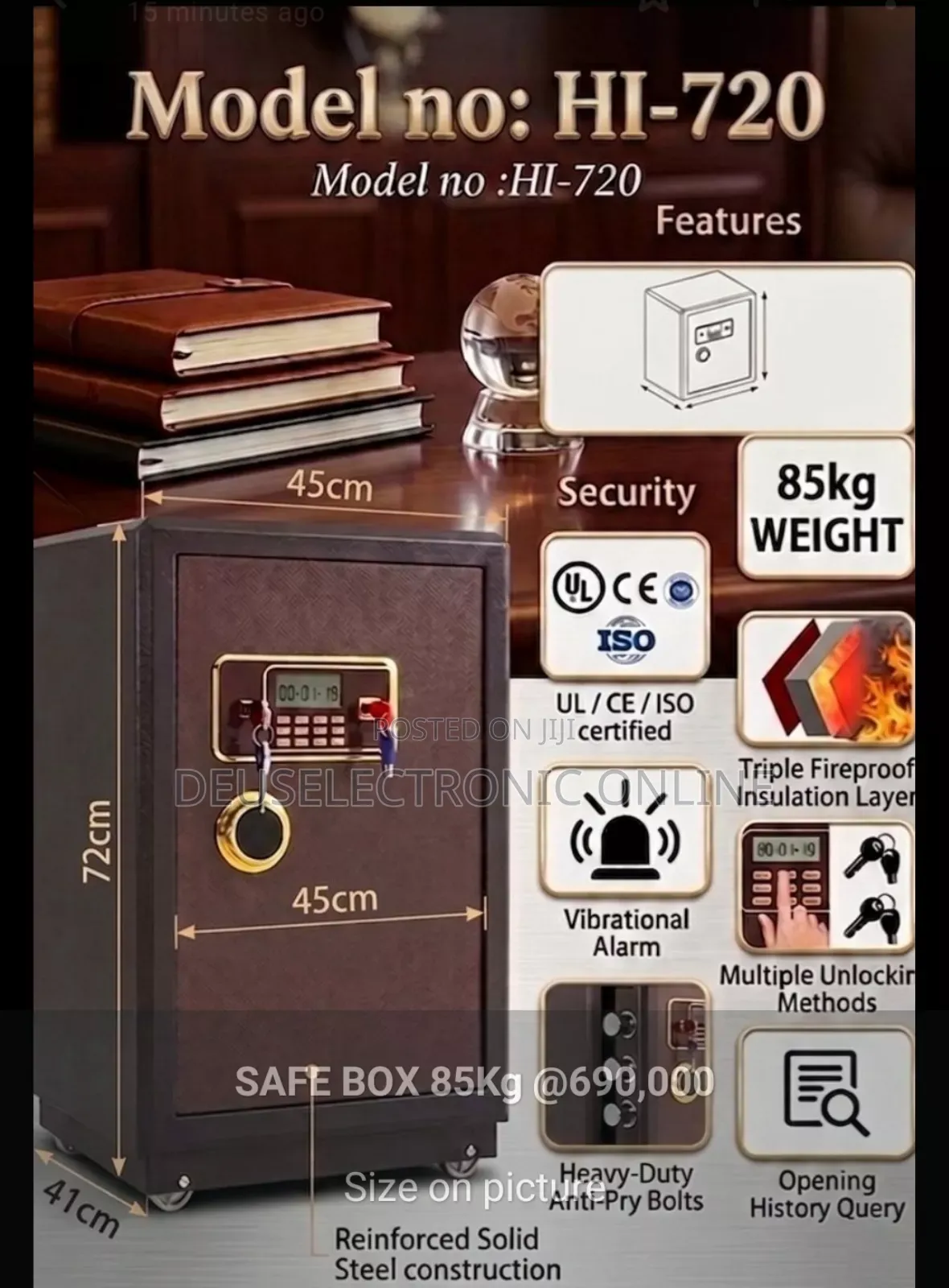 *Safe Box 85kg Size On Picture