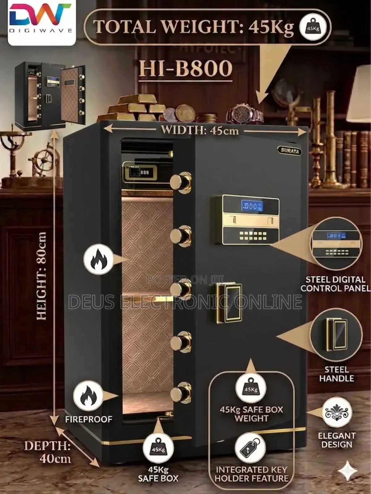 Revised Price *Digiwave Safe Box 45kg Space Is What U Get Extra