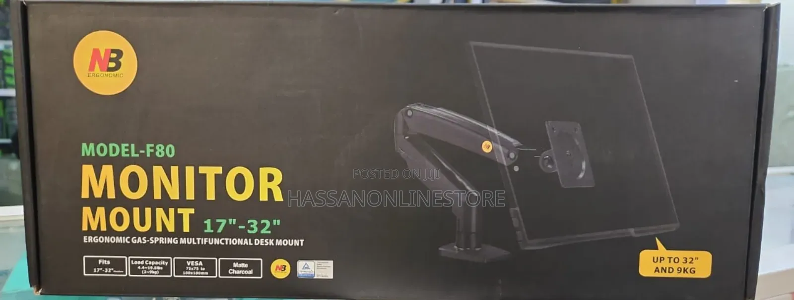 North Bayou Single Arm Mount for 17 to 32 Inch Monitor